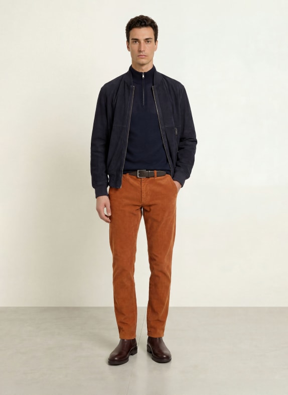 STROKESMAN'S Pantaloni din velur, croi slim fit MARO