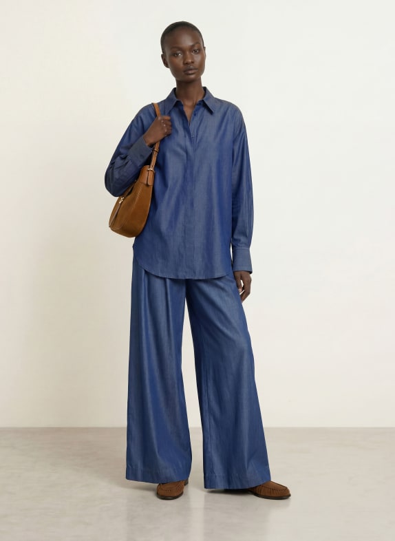 BOSS Marlenehose TALINI DUNKELBLAU