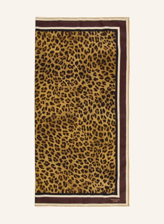 WEEKEND Max Mara Halsdoek TAURO OLIJF / BRUIN / ECRU