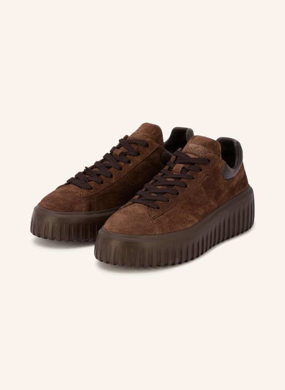 HOGAN H-STRIPES Sneakers DARK BROWN