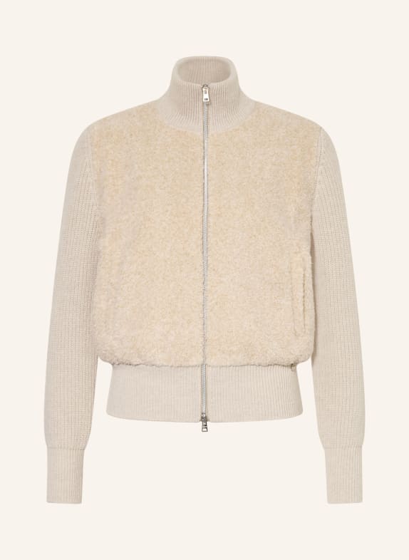 HERNO Gilet en mélange de matières BEIGE