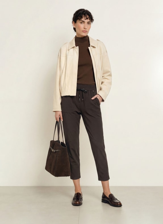 MARC CAIN 7/8-broek in joggingstijl 698 after dark
