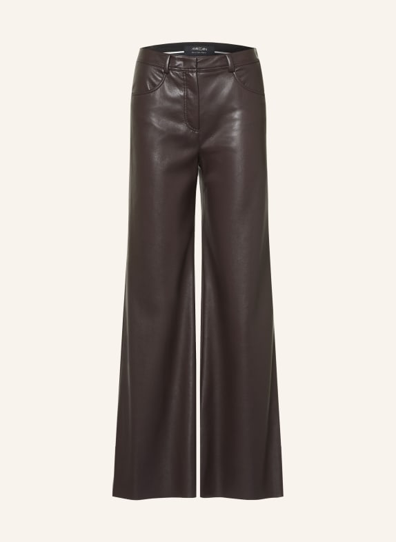 MARC CAIN Hose WARRI in Lederoptik 698 after dark