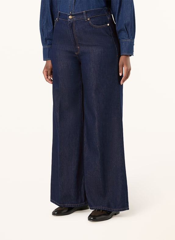 MARINA RINALDI Wide leg jeans FEROCE 002 MIDNIGHTBLUE