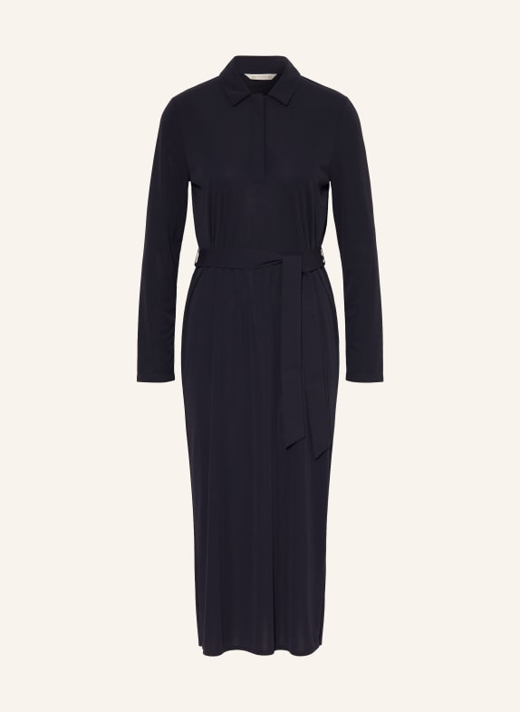 MM by Max Mara Sukienka koszulowa FRAGOLA z dżerseju z plisami GRANATOWY