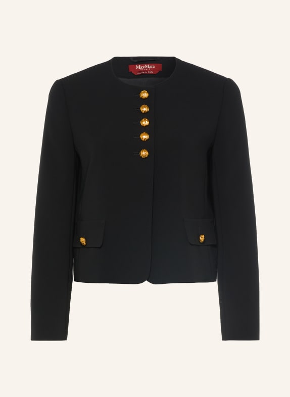 Max Mara STUDIO Kastenjacke PANIERE SCHWARZ
