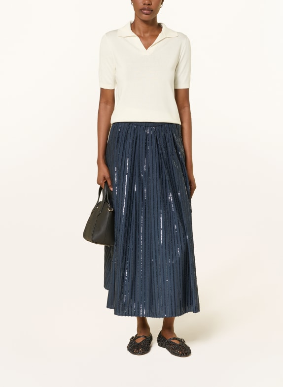 WEEKEND Max Mara Tricou polo din tricot RONCOLO cu mătase ECRU