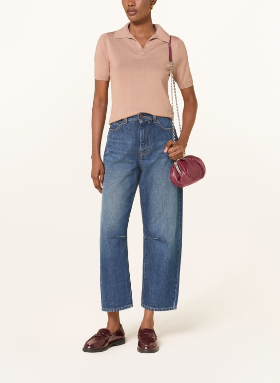 WEEKEND Max Mara Stickad pikétröja RONCOLO med silke ROSÉ