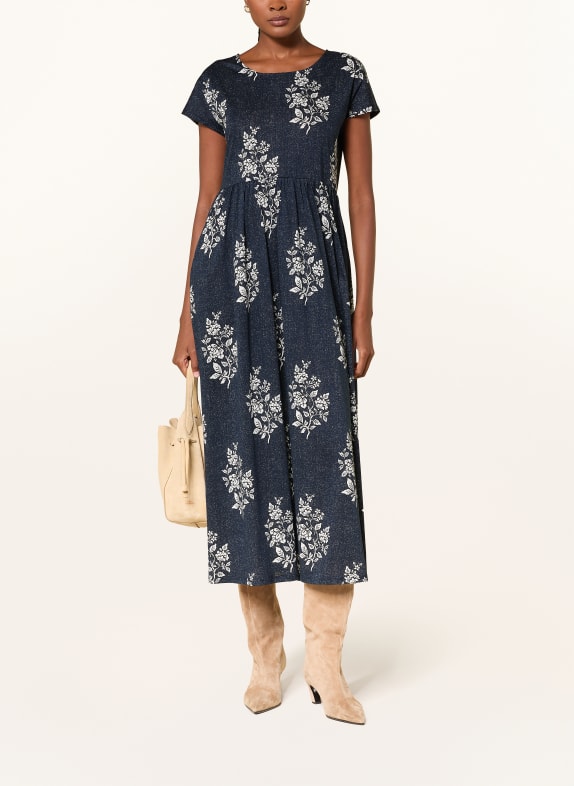 WEEKEND Max Mara Jerseykleid GUFO in Jeansoptik DUNKELBLAU / WEISS