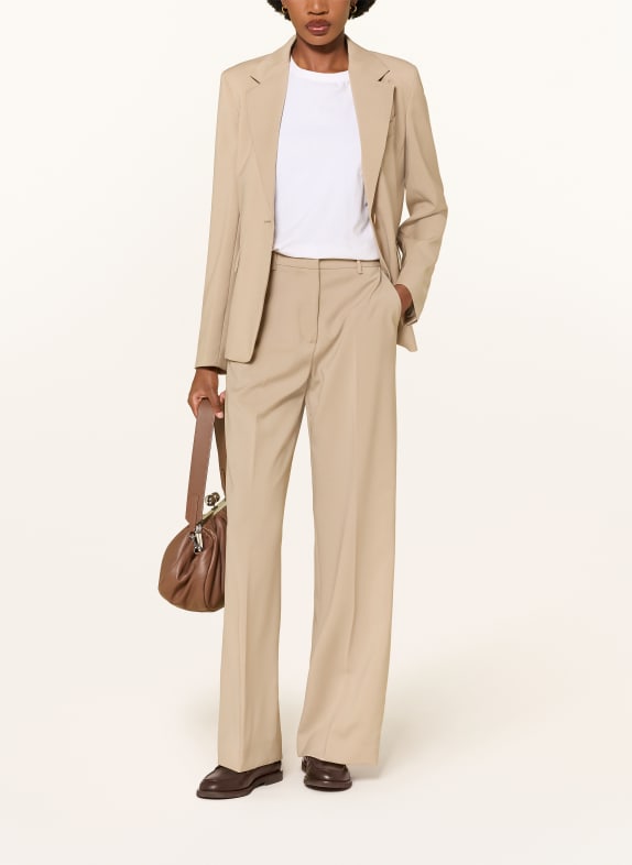 WEEKEND Max Mara Spodnie Marlene VISIVO BEŻOWY