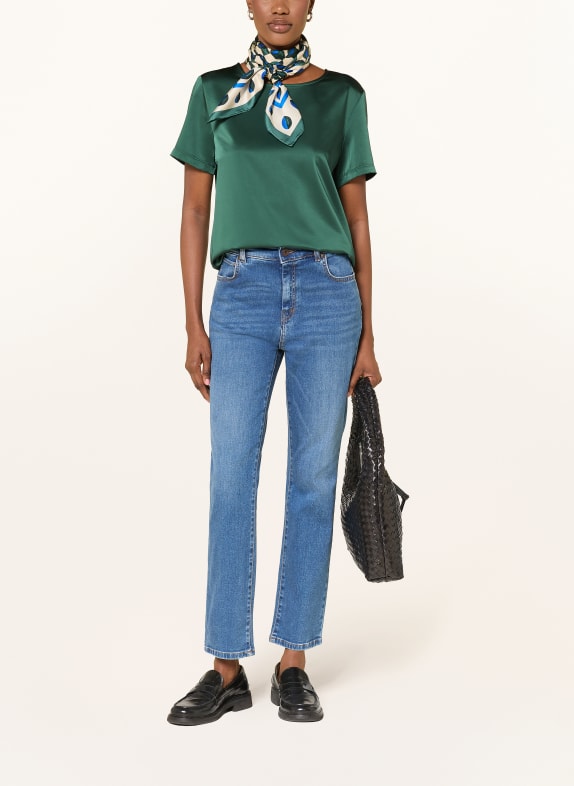 WEEKEND Max Mara Blusenshirt GIRLBERT im Materialmix DUNKELGRÜN