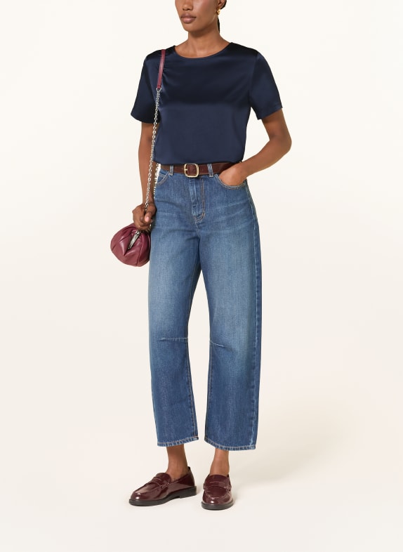 WEEKEND Max Mara Blusenshirt GIRLBERT im Materialmix DUNKELBLAU