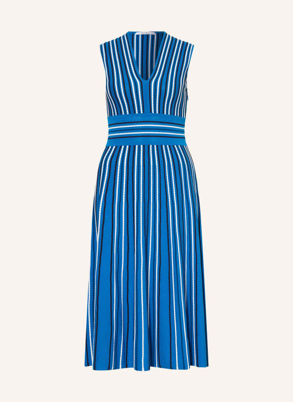 Max Mara Strickkleid AGRESTE BLAU / DUNKELBLAU / WEISS