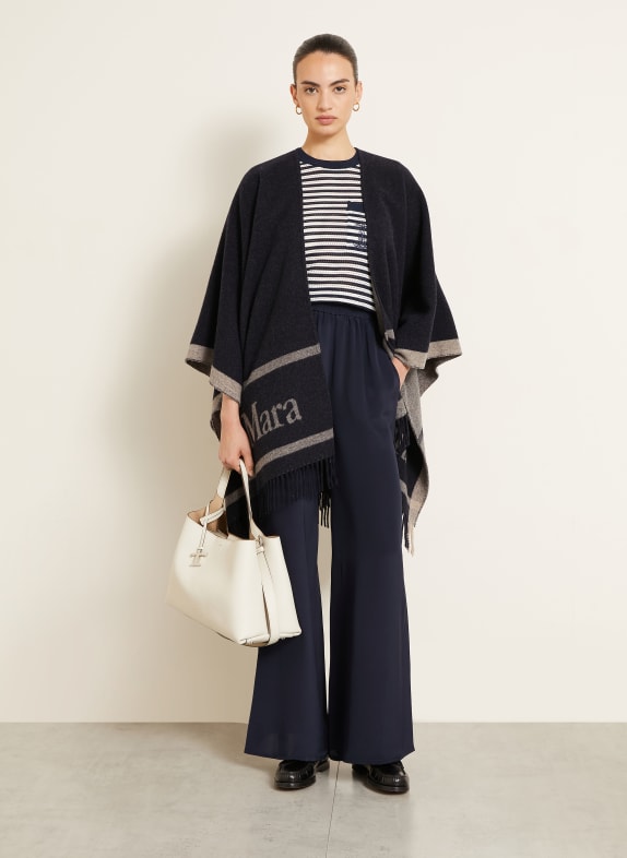 Max Mara Marlene-broek VOLONTA van zijde DONKERBLAUW