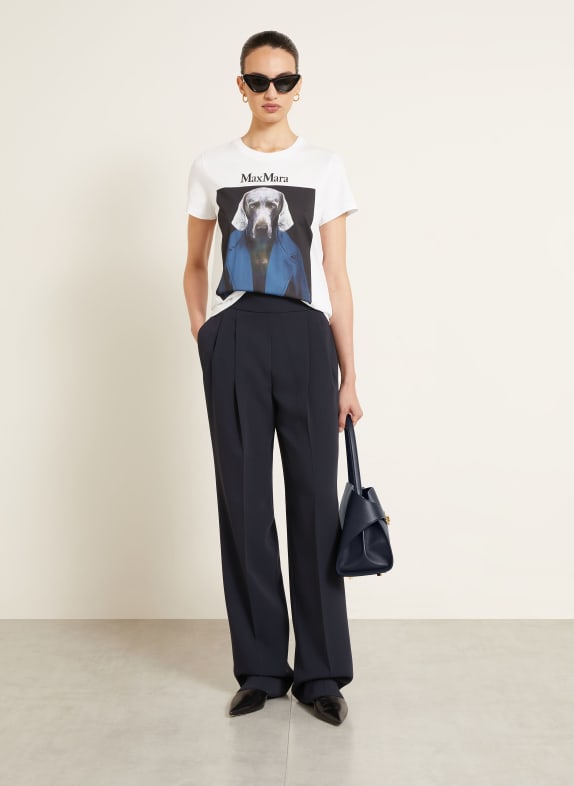 Max Mara T-Shirt CALCA WEISS / DUNKELBLAU / SCHWARZ