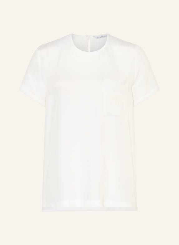 Max Mara Blusenshirt PAGANO aus Seide WEISS