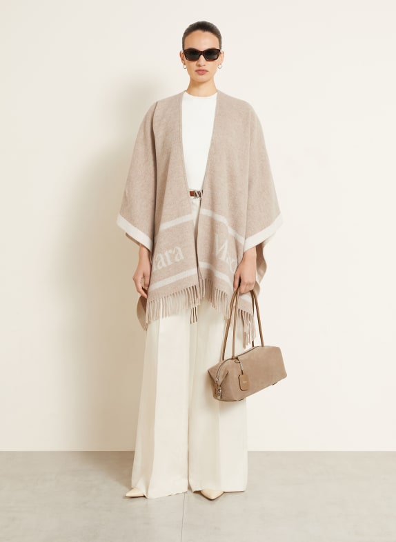 Max Mara Jacquard-cape HILDE BEIGE / CRÈME