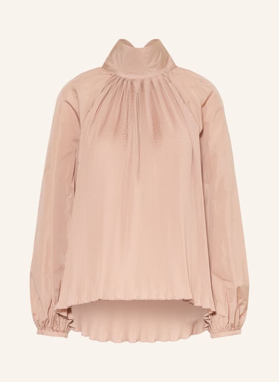 Max Mara Schluppenbluse VALLE mit Plissees ROSÉ