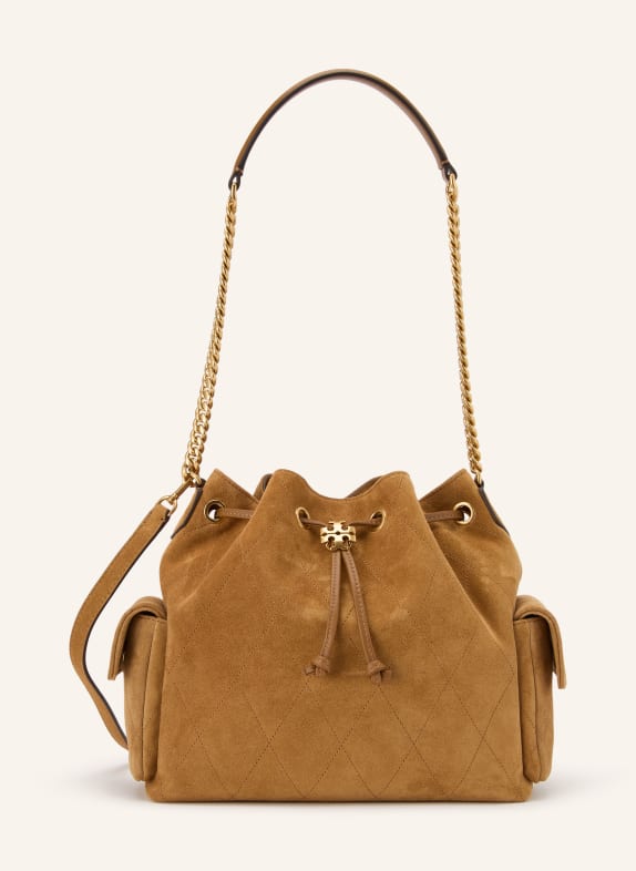 TORY BURCH Beuteltasche CHARLIE COGNAC / GOLD