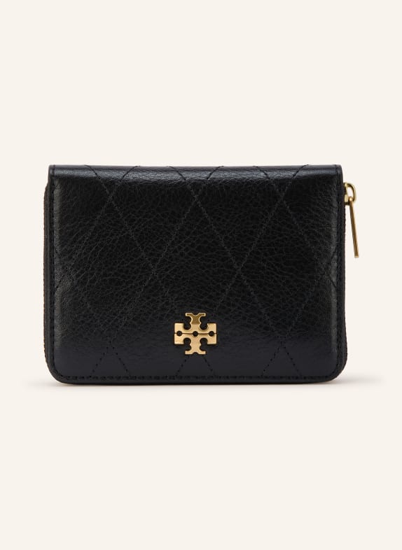 TORY BURCH Portfel CHARLIE CZARNY / ZŁOTY