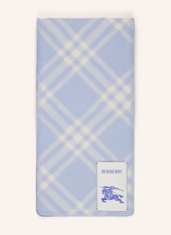 BURBERRY Schal HELLBLAU / WEISS