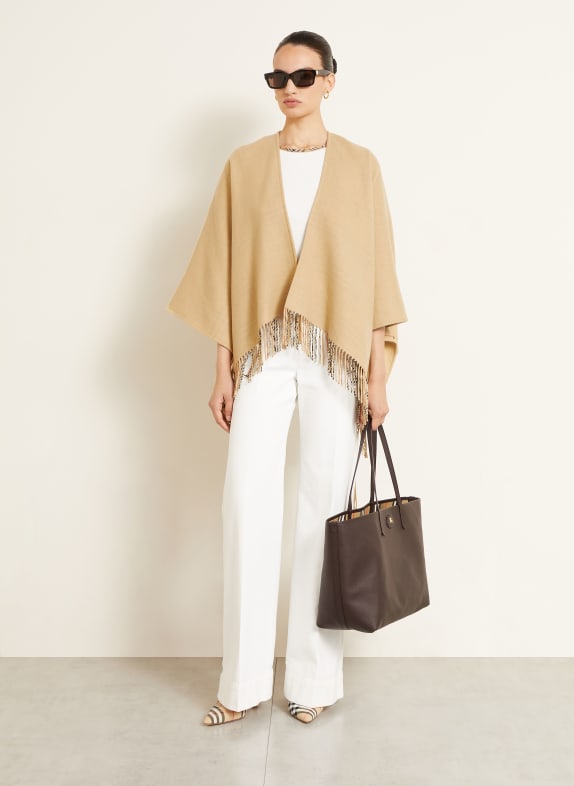 BURBERRY Omkeerbare cape BEIGE