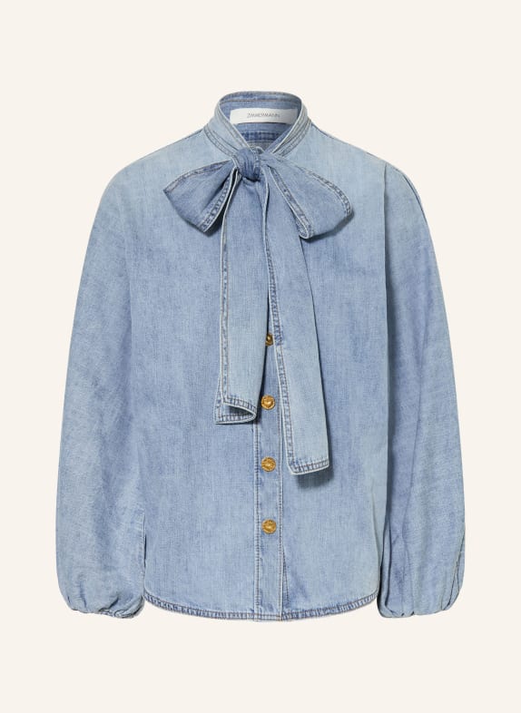 ZIMMERMANN INDRA Denim blouse LIGHT BLUE