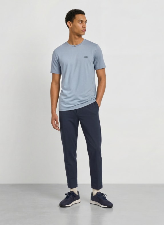 BOSS Trainingsshirt TOC BLAUWGRIJS