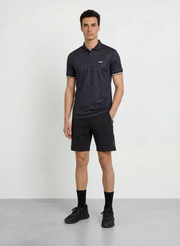 BOSS Functioneel poloshirt TOC GAME DONKERBLAUW / BEIGE / WIT