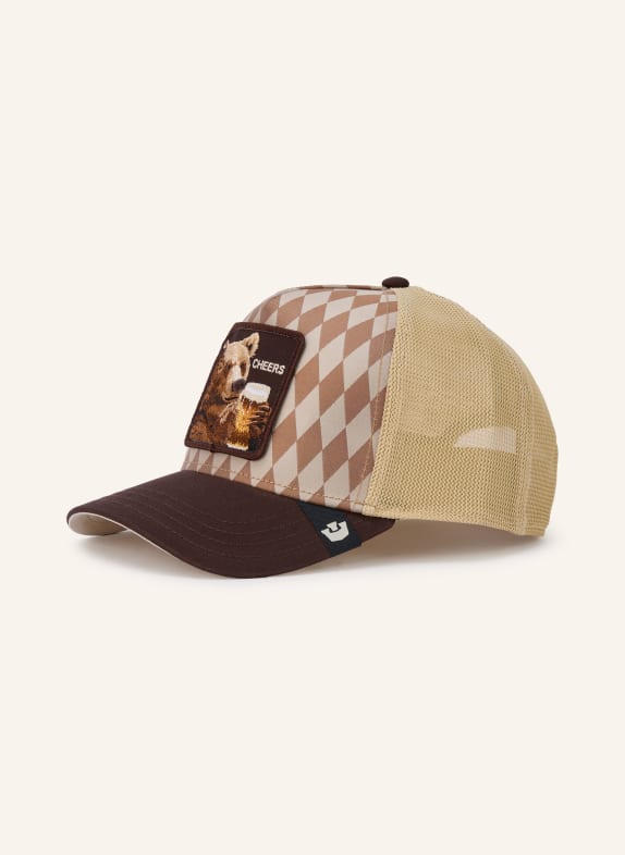 GOORIN BROS. CHEERS Cap DARK BROWN / BEIGE