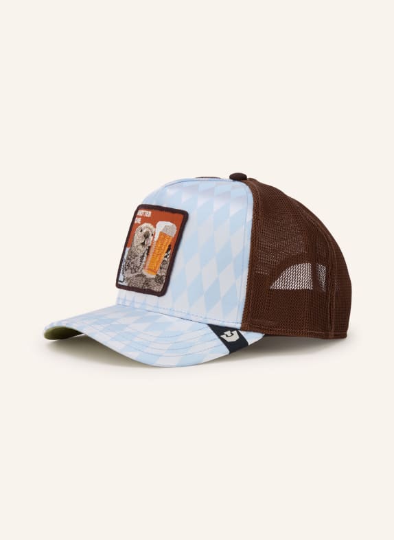 GOORIN BROS. ANOTHER ONE Cap LIGHT BLUE / DARK BROWN / ORANGE