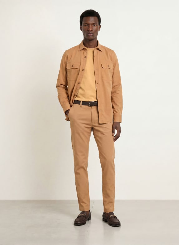 BOSS T-Shirt TAUT CAMEL