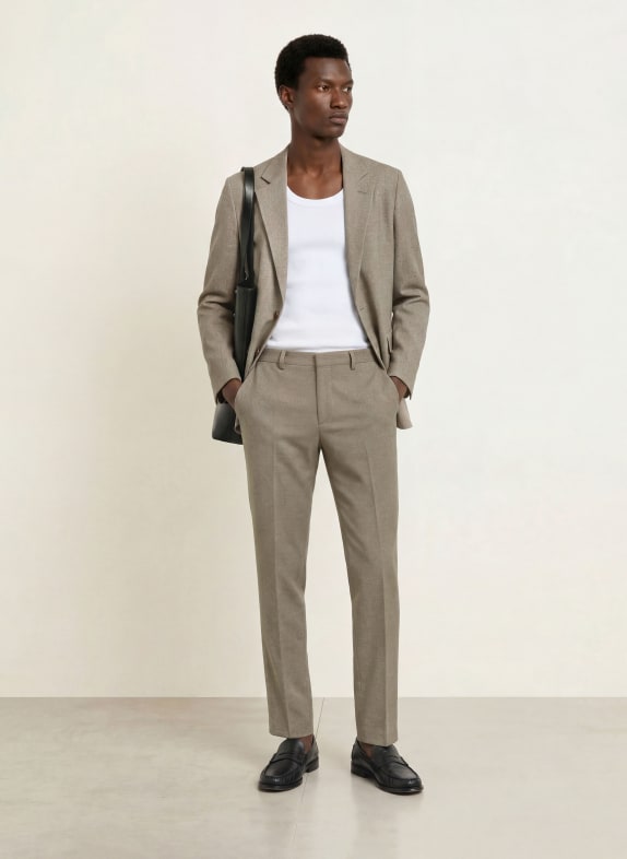 HUGO Pantalon HESTEN Extra Slim Fit 269 MEDIUM BEIGE
