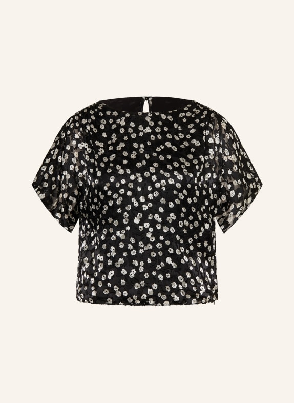 ISABEL MARANT Blusenshirt HERVANE mit Seide SCHWARZ / WEISS