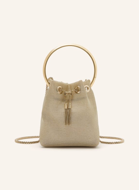 JIMMY CHOO Listonoszka BON BON MINI ZŁOTY