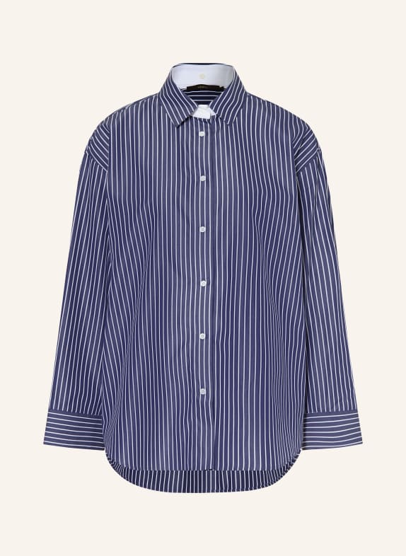 windsor. Overhemdblouse DONKERBLAUW / WIT