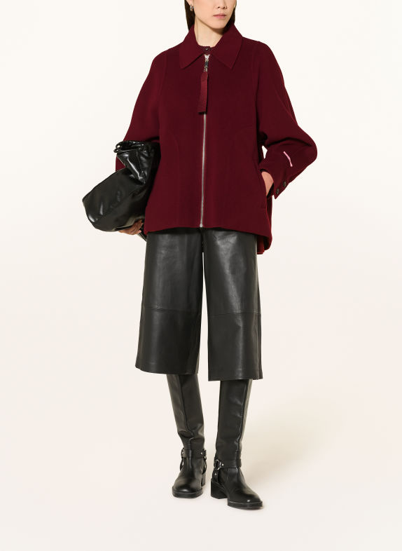 MAX & Co. Jacke SAGGINA aus Schurwolle DUNKELROT