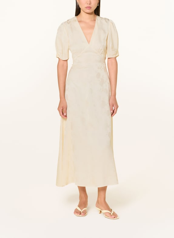 MAX & Co. Jacquard-Kleid FILM ECRU
