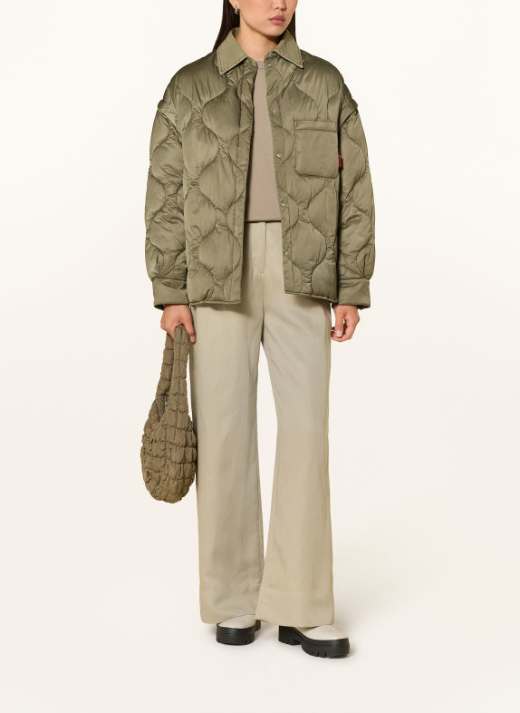 MAX & Co. Steppjacke GIUGNO mit abnehmbaren Ärmeln OLIV