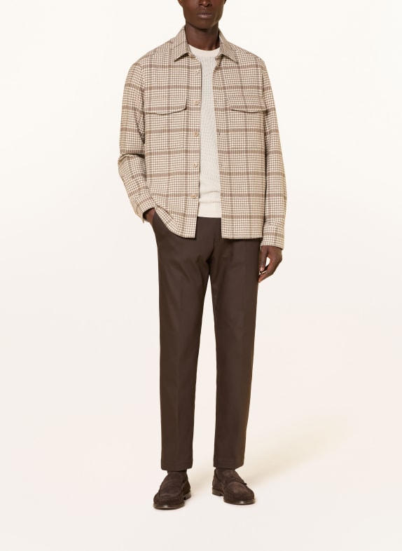 DRYKORN Broek AJEND Regular Fit MARRON FONCÉ