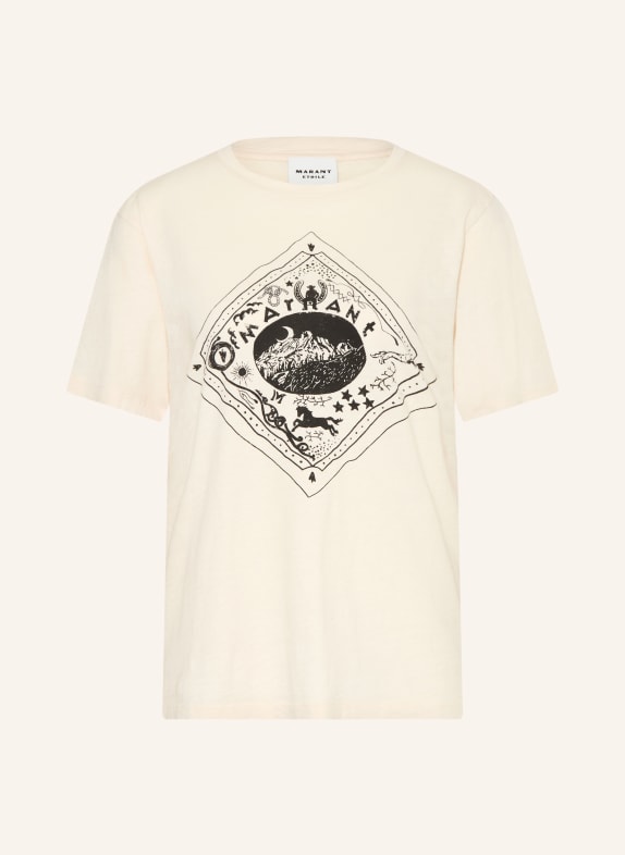 MARANT ÉTOILE T-Shirt ZEWEL BEIGE / SCHWARZ