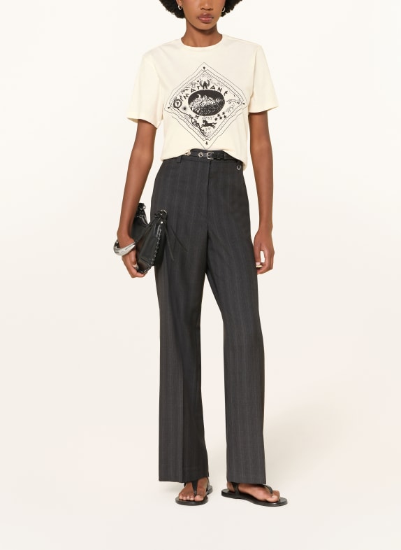 MARANT ÉTOILE T-shirt ZEWEL BEIGE / ZWART