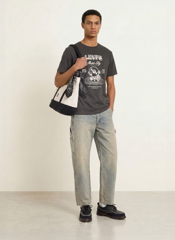 Levi's® T-shirt ZWART / LICHTGEEL