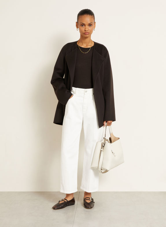IRIS von ARNIM LAUREEN Cashmere Sweater DARK BROWN