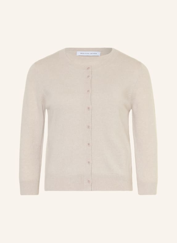 IRIS von ARNIM Set NIARA TWINSET: Strickjacke und Stricktop mit Cashmere BEIGE