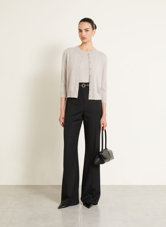 IRIS von ARNIM Set NIARA TWINSET: gebreid vest en gebreide top met kasjmier BEIGE