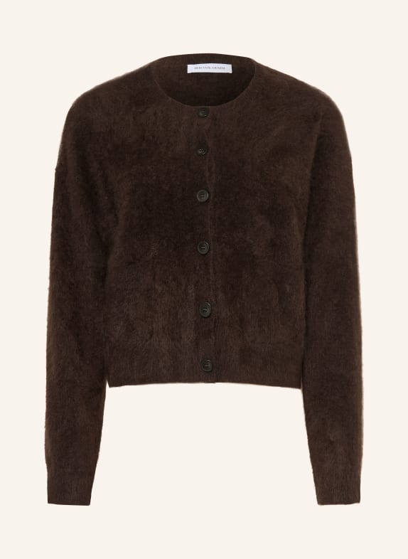 IRIS von ARNIM Strickjacke MINA aus Cashmere DUNKELBRAUN