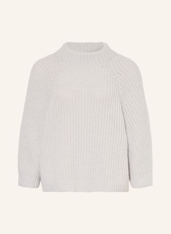 IRIS von ARNIM Cashmere-Pullover FALLOU mit 3/4-Arm HELLGRAU