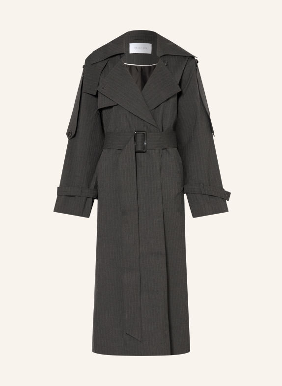 MRS & HUGS Trenchcoat DONKERGRIJS / GRIJS