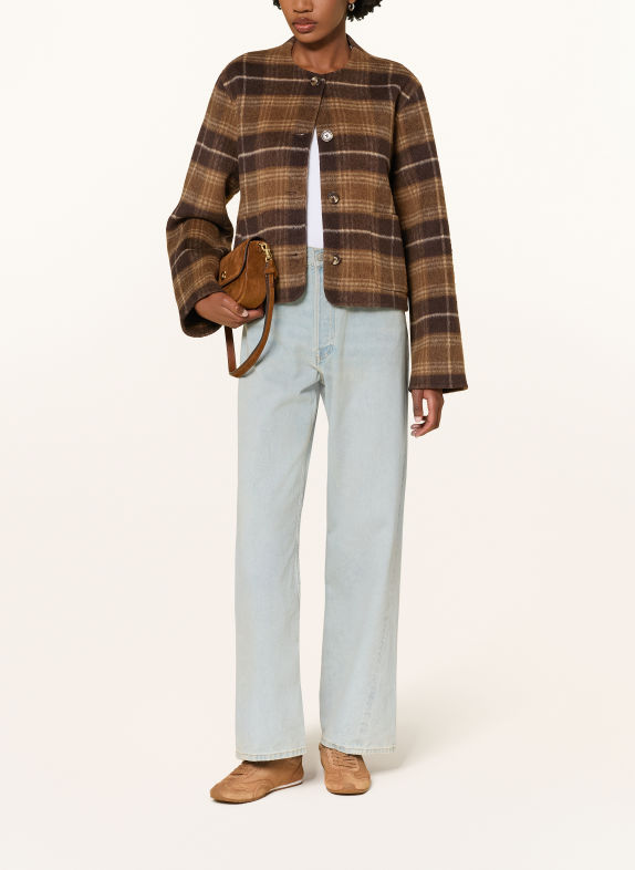MRS & HUGS Blazer BRUIN / MARRON FONCÉ / BEIGE